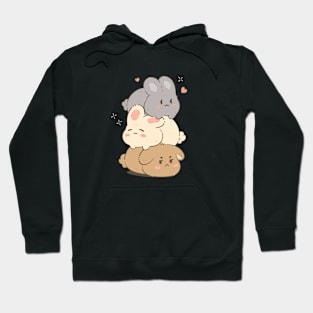 Cute Bunny Stack Hoodie